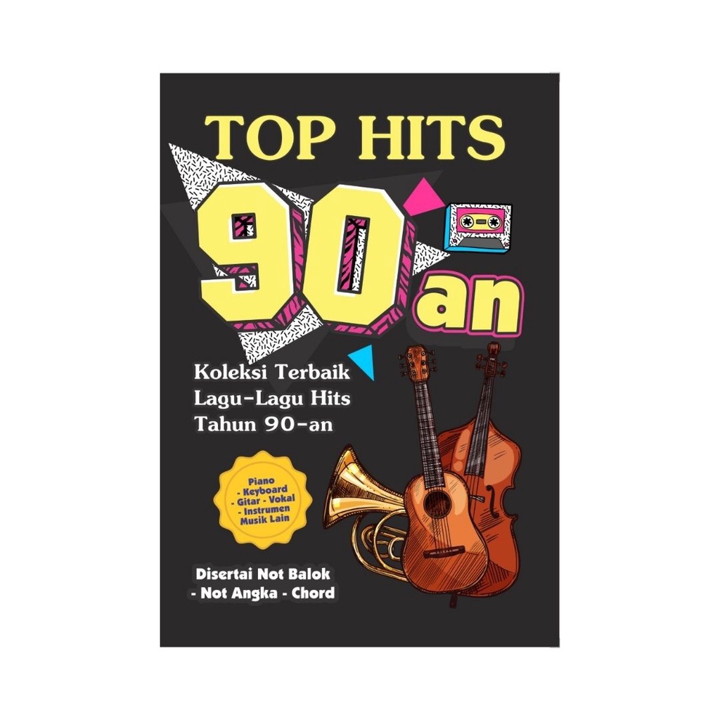 Jual Buku Musik Top Hits 90 An Koleksi Terbaik Lagu Lagu Hits Tahun