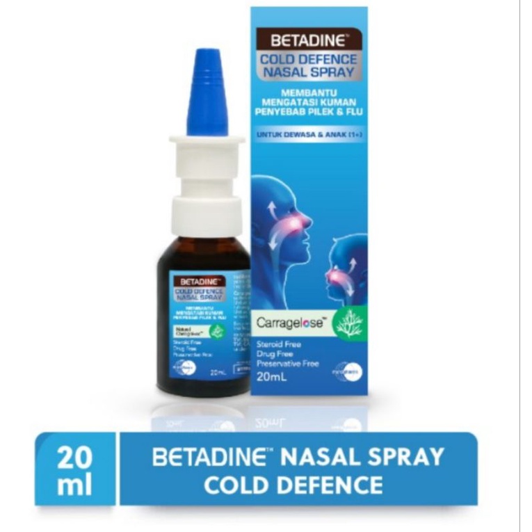 Jual Betadine Cold Defence Adult And Kid Nasal Spray 20ml Original ...