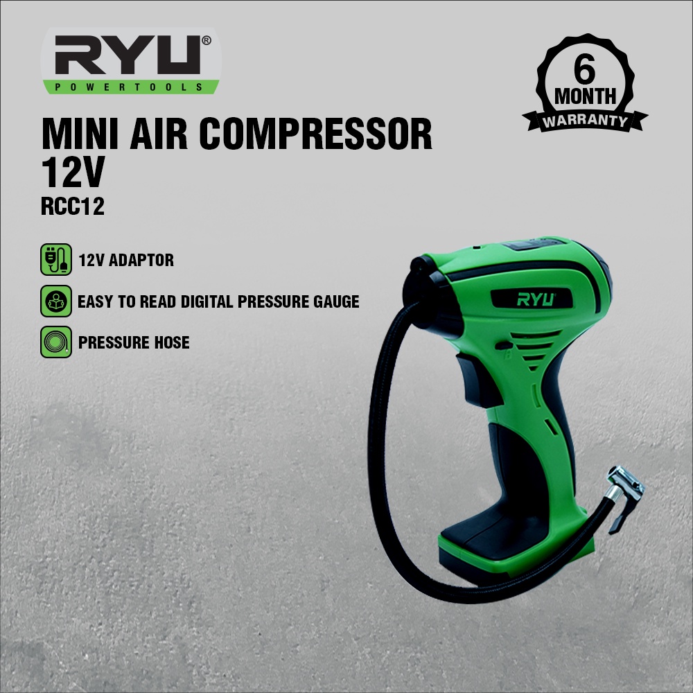 Jual Ryu mini air compressor 12 v - pompa isi angin - pompa ban ...