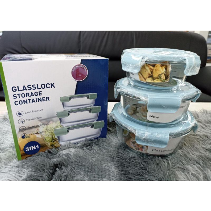 Jual Glasslock Set box isi 3 | Shopee Indonesia