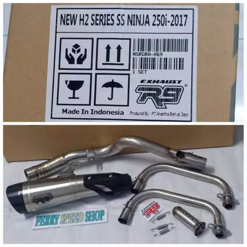 Jual KNALPOT R9 H2 SS ALL NEW NINJA 250 FI - NINJA 250 OLD / R9 H2 ...