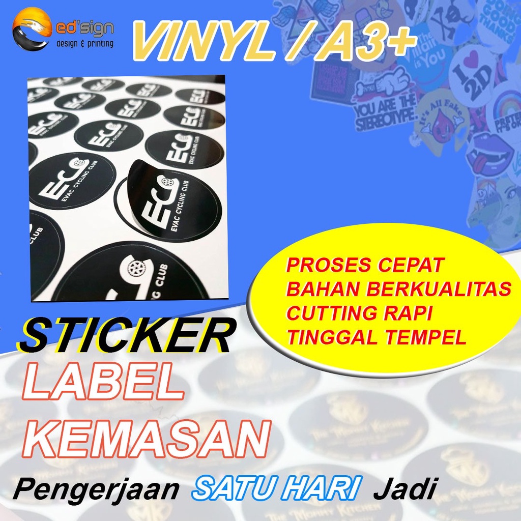 Jual STIKER VINYL PREMIUM A3+ FREE CUTTING | Shopee Indonesia