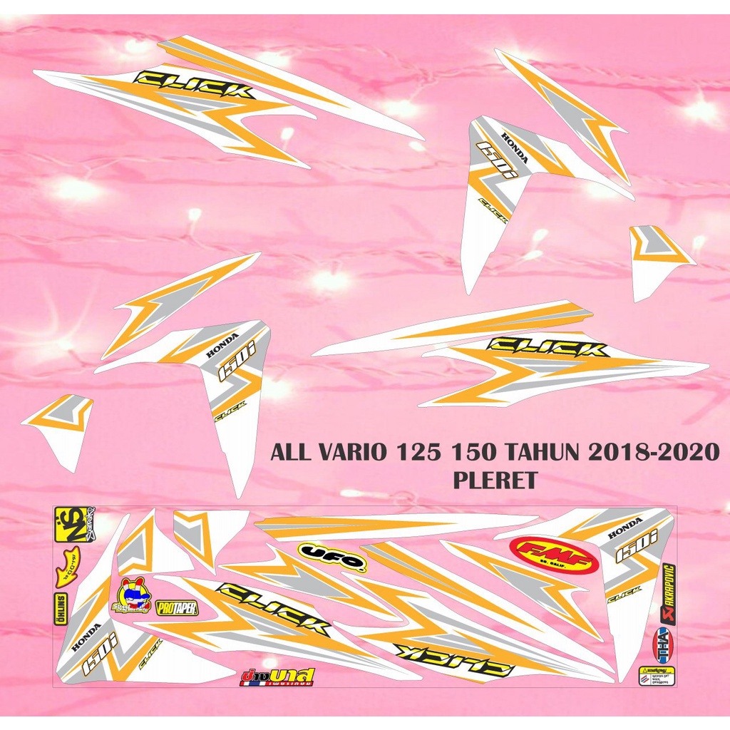 Jual STIKER STRRIPING VARIASI HONDA VARIO ALL NEW 125 150 TH 2018-2020