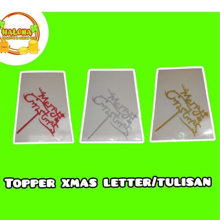 Jual Topper Merry Christmas Letter | Shopee Indonesia