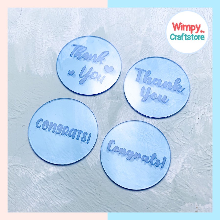 Jual Wimpy Cookie Stamp Ucapan Congratulation Debossing Fondant Clay