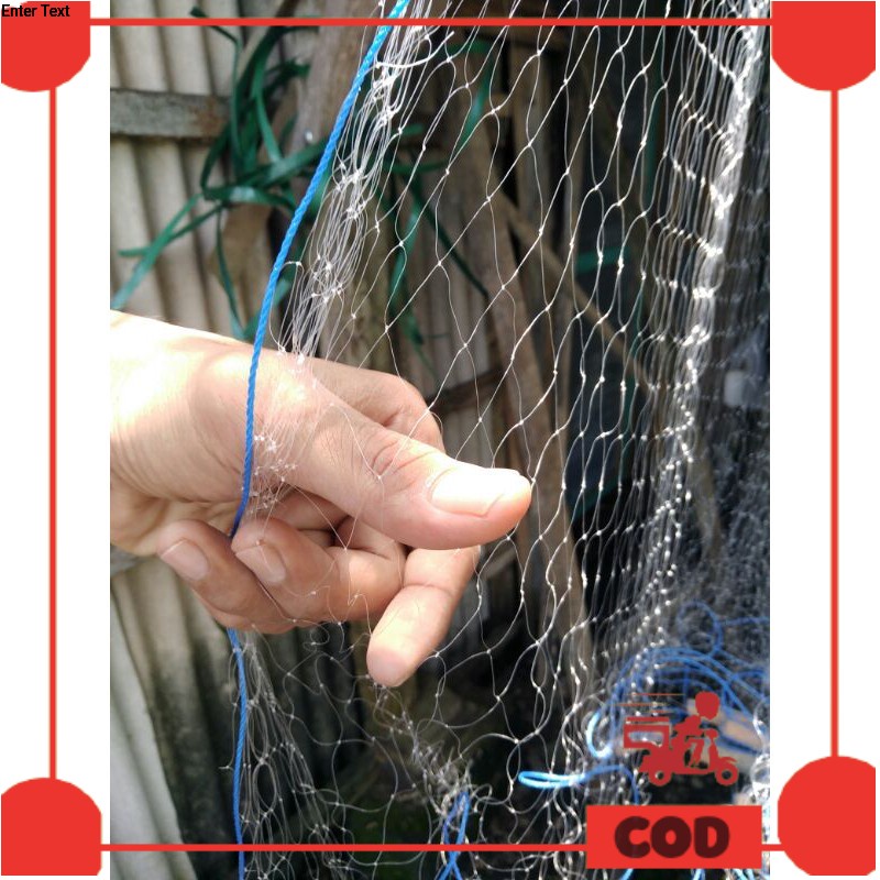 Jual jaring ikan siap pakai. ukuran 1 1/2 inc (seukuran ibu jari ...