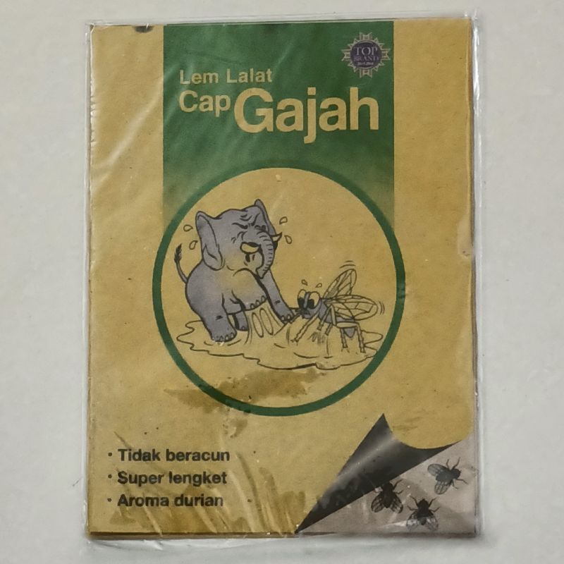 Jual Lem Lalat Kertas Cap Gajah 1bks Isi 3lembar Shopee Indonesia