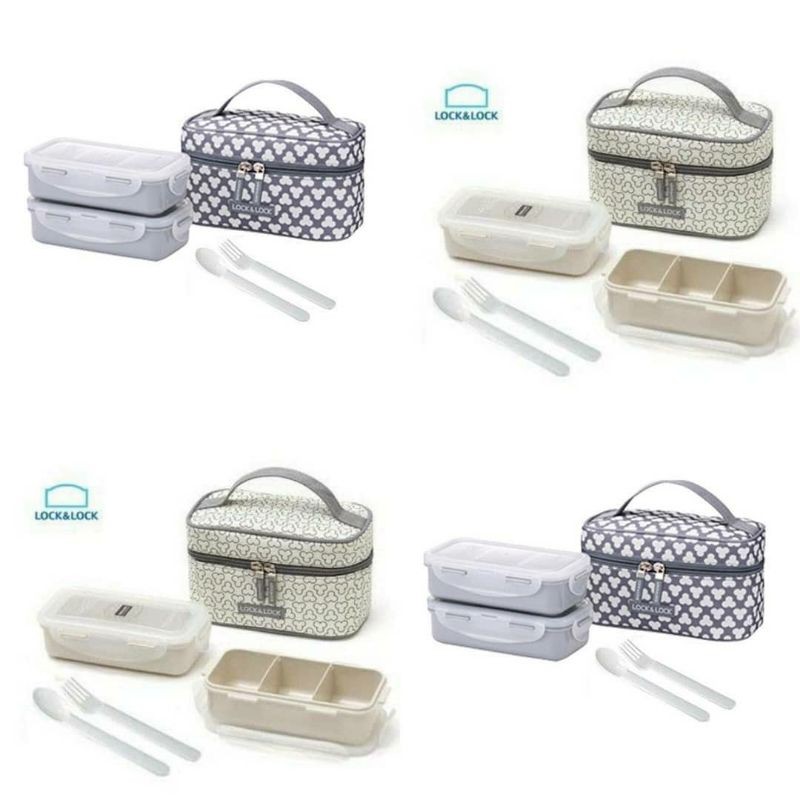 Jual Kotak Makan atau Lunch Box Lock n Lock with Clover Bag atau dengan