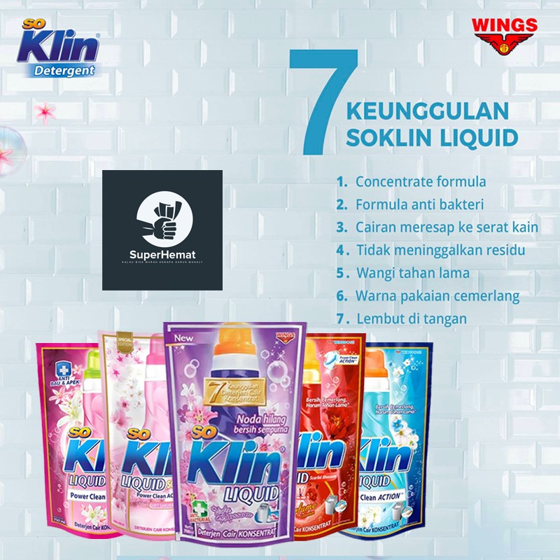 Jual So Klin Liquid Detergent Perfume Collection All Variant Ml Shopee Indonesia