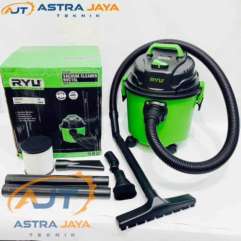 Jual RYU Mesin Vacum Cleaner 15L 3in1 Basah Kering Multifungsi Alat ...