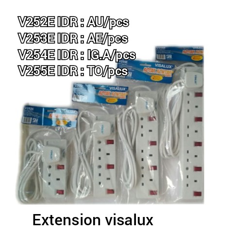 Jual Kabel Extension Visalux Extension Penyambung Colokan Extension Listrik Stop Kontak