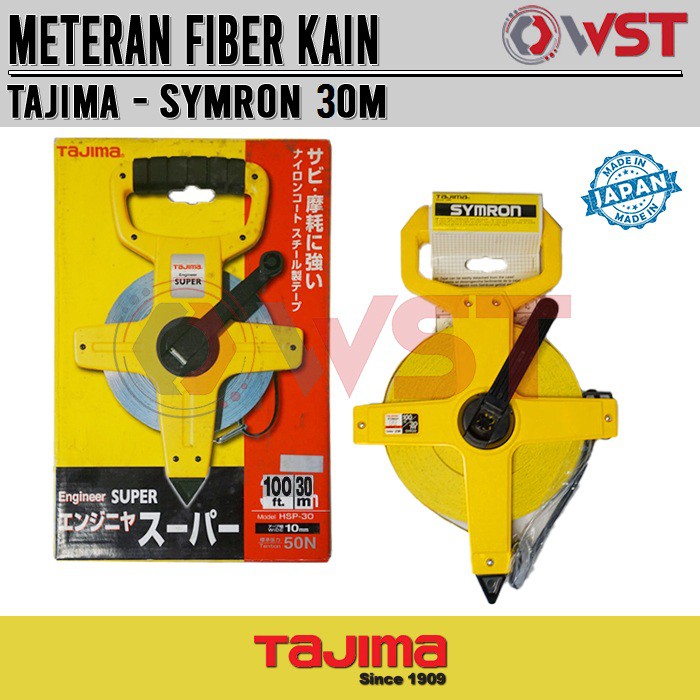 Jual Meteran Roll Fiber Tajima Symron 30m / Meteran Tancap Jepang ...