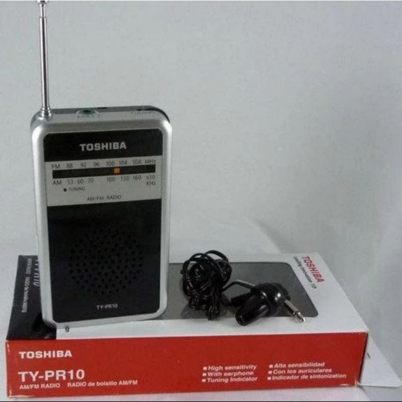 Jual TOSHIBA RADIO POCKET TY PR 10 AM FM DENGAN EARPHONE | Shopee Indonesia