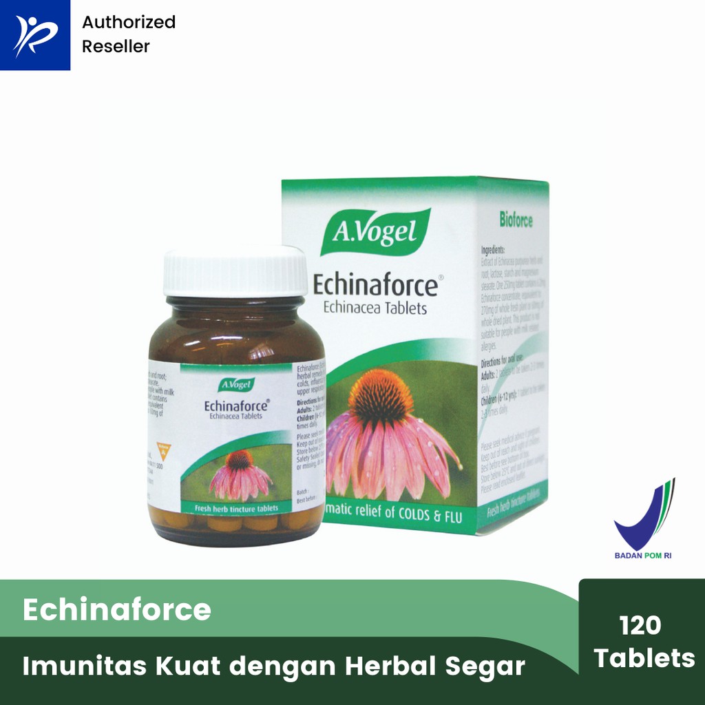 Jual AVogel Echinaforce Tablet - Organic Fresh Herbs Echinacea from ...