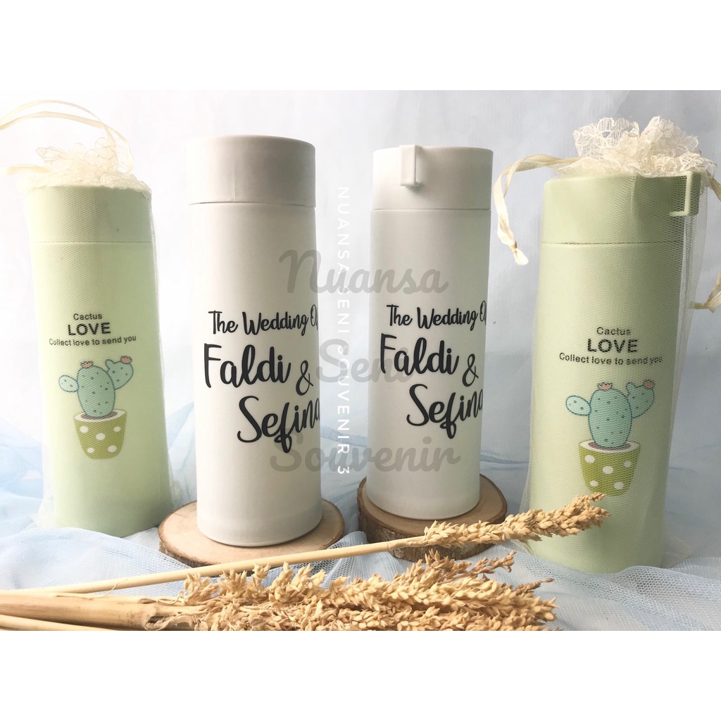 Jual Souvenir Botol Kaktus Botol Minum Kaca Motif Cactus Love Tumbler