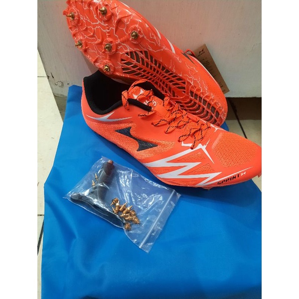 Jual Sepatu Spike Sprint Lari Atletik Pool Paku Health 115 Orange