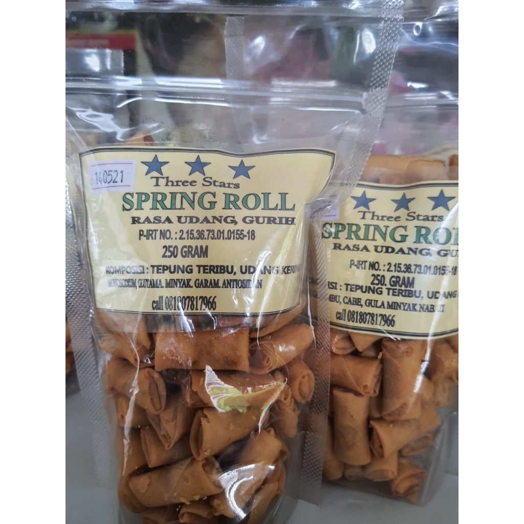 Jual Spring roll Sumpia Rasa Udang, Oleh oleh khas banten 250g | Shopee ...