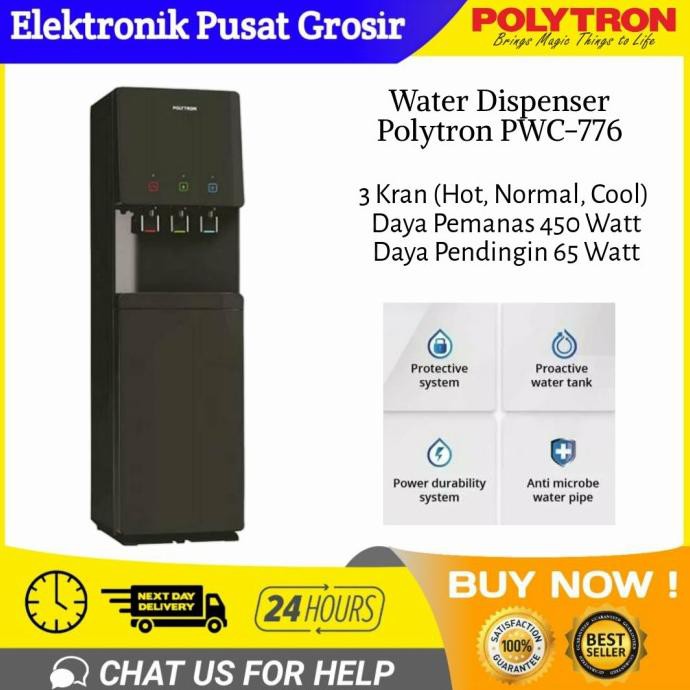 Jual Dispenser Polytron Pwc 776 Dispenser Kompresor Galon Bawah 3 Kran 7tqq76h8g0 Shopee Indonesia 9131