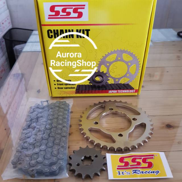 Jual Gear Set Jupiter Z Vega R Vega R New Sss Chain Kit Shopee Indonesia