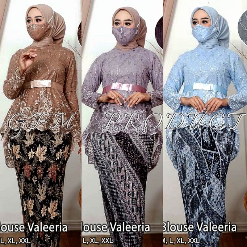 Jual Setelan Blouse Kebaya Valeria Pita Kebaya Modern Kebaya Remaja