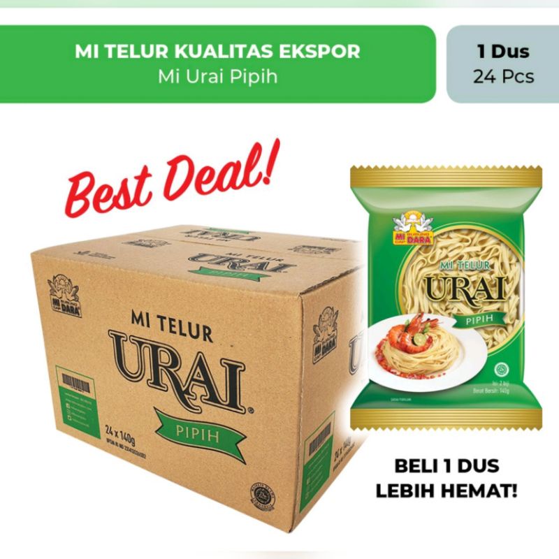 Jual Mie Urai Original Burung Dara dus | karton isi 24pc | Mie telur ...