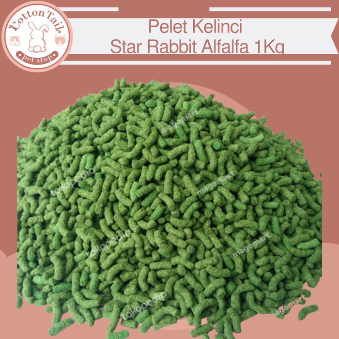 Jual STAR RABBIT ALFALFA 1KG MAKANAN KELINCI PREMIUM MURAH STAR ALFALFA ...