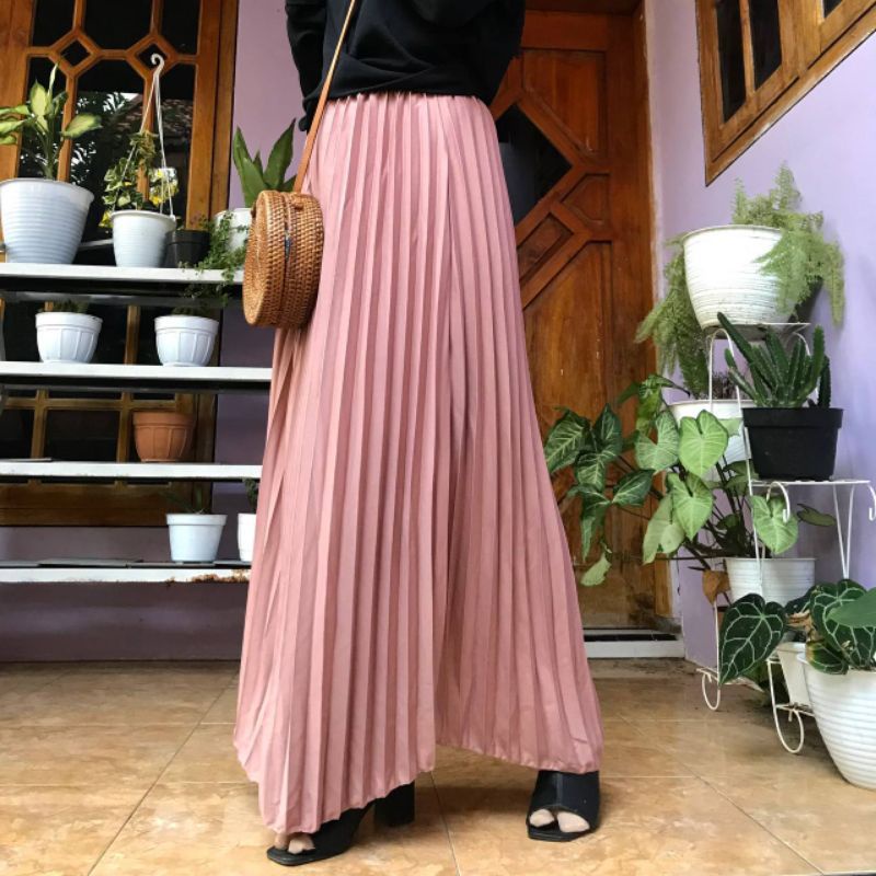 Jual Rok Plisket Premium Bahan Hyget Premium All Size Sampai Jumbo Shopee Indonesia 4234