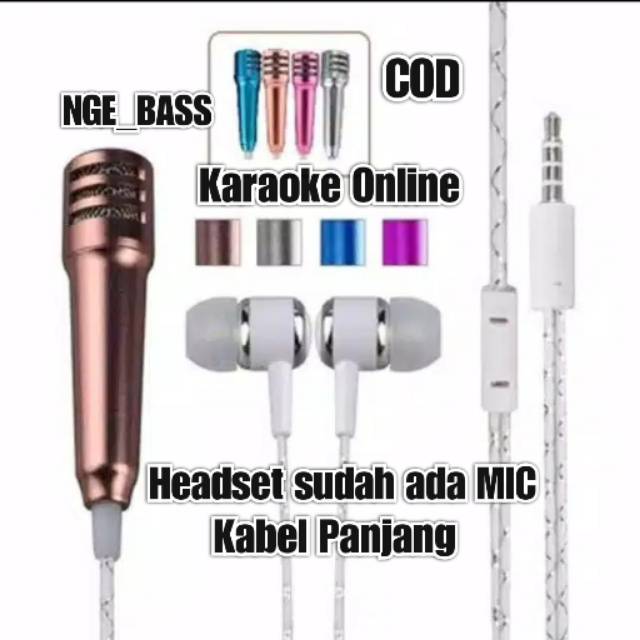 HEADSET ADA MICNYA BISA UNTUK NYANYI ATAU KARAOKE ONLINE