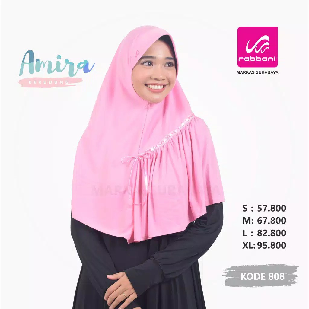 Jual [SIZE L] KERUDUNG RABBANI INSTAN AMIRA | Shopee Indonesia