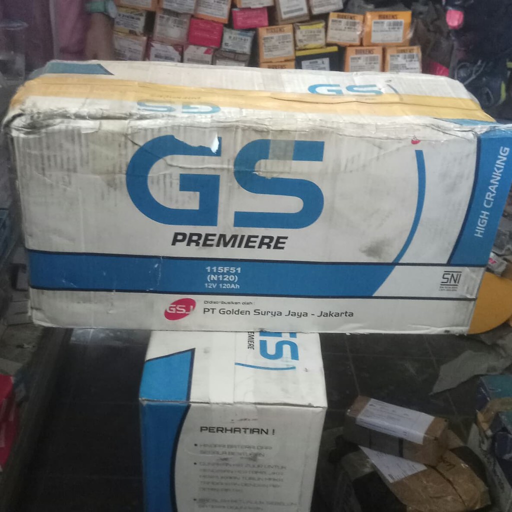 Jual Aki GS N120 12V 120AH/Amper GS Premiere | Shopee Indonesia