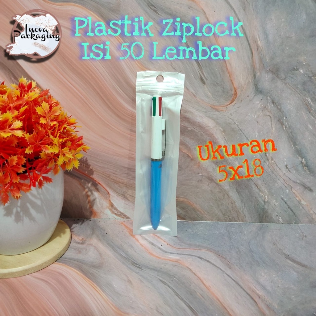 Jual Pastik Ziplock 5x18 cm / Plastik Klip Display isi 50 Lembar ...