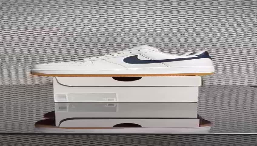 Jual NIKE AIR FORCE 1 LOW NAVY WHITE GUM ORIGINAL BARCODE TEMBUS ...