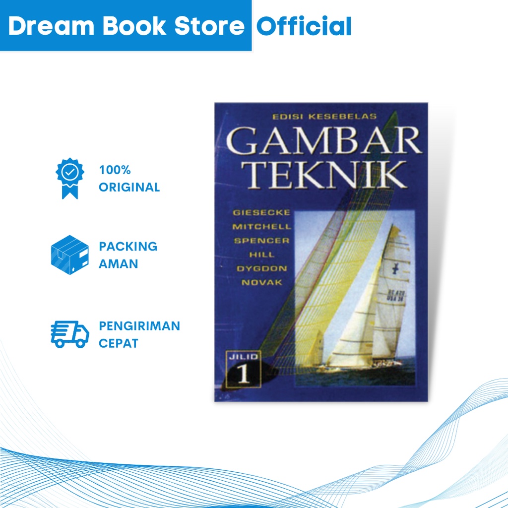 Jual Buku Gambar Teknik Jilid 1 Edisi 11 F. E. Giesecke Erlangga ...