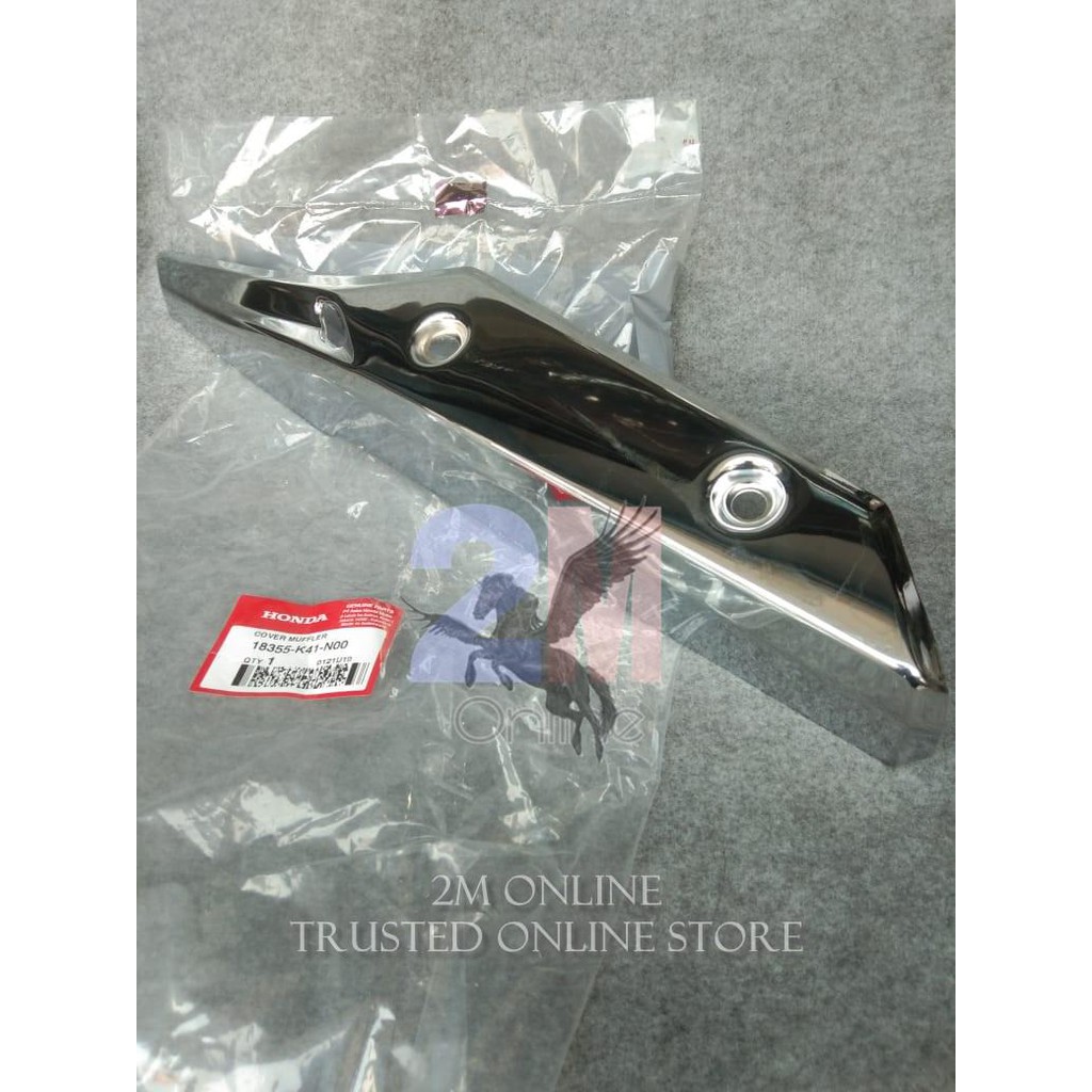 Jual 2m COVER KNALPOT SUPRA X 125 FI ORI AHM 18355-K41-N00 | Shopee ...