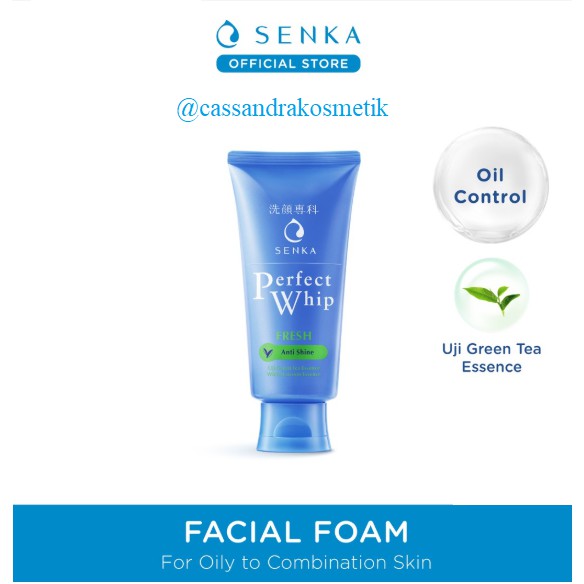 Jual SENKA PERFECT WHIP FRESH ANTI SHINE FACIAL WASH (BPOM) Shopee