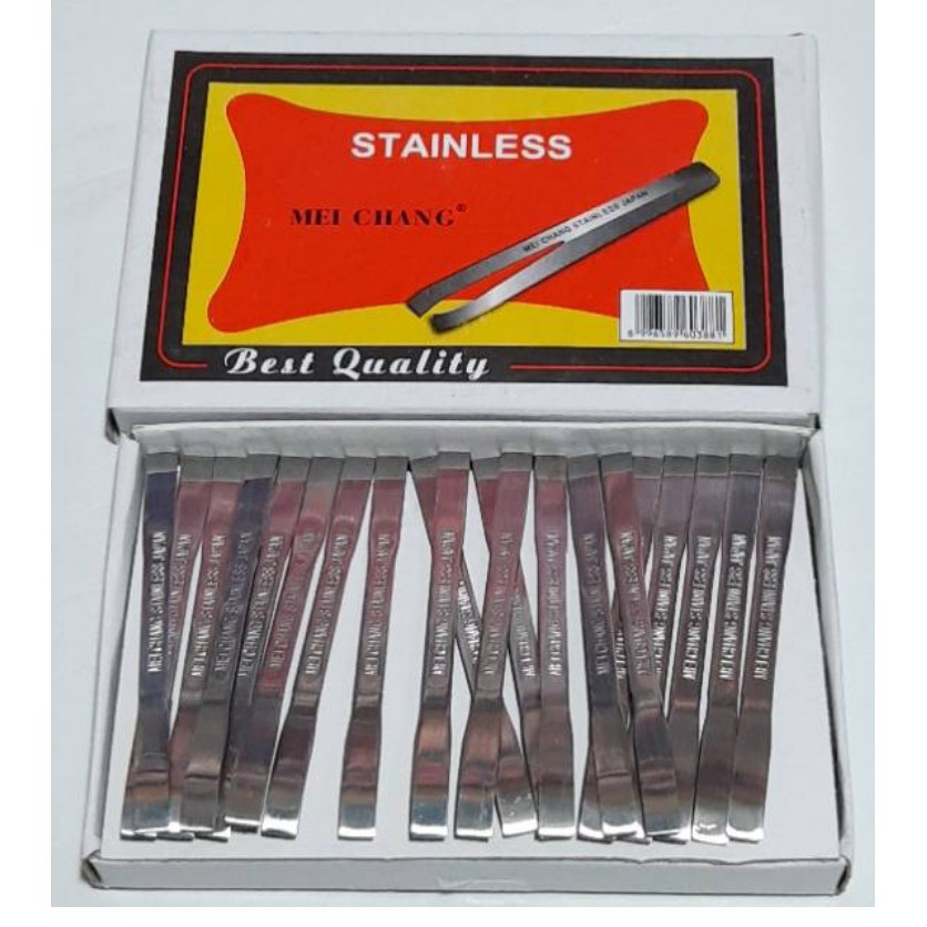 Jual PINSET STAINLESS TEBAL LEBAR | Shopee Indonesia