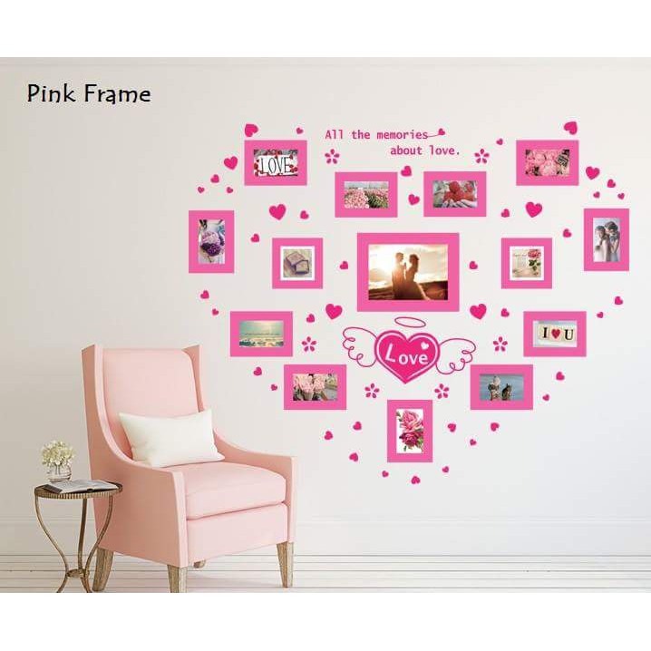 Jual WALLSTIKER PINK FRAME | Shopee Indonesia
