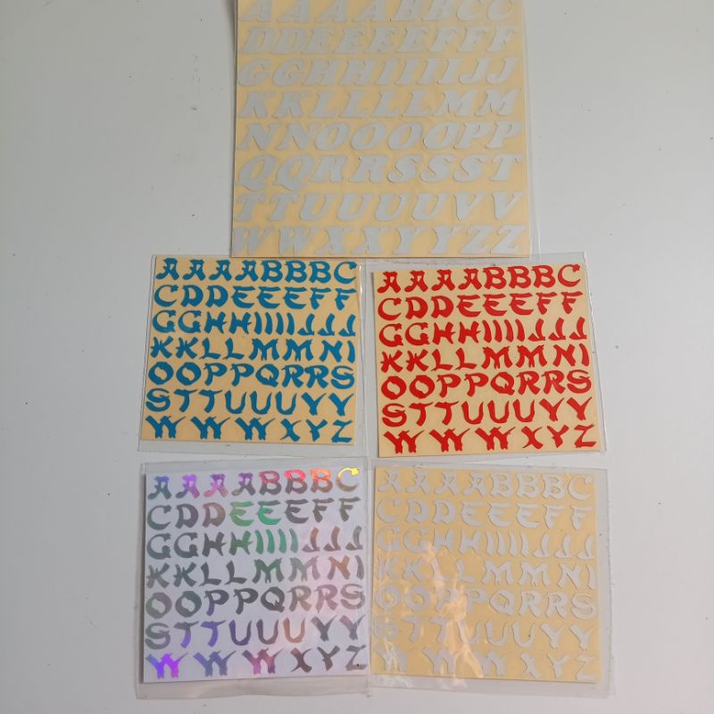 Jual Sticker Cutting Huruf Abjad Alphabet Murah Berkualitas | Shopee ...