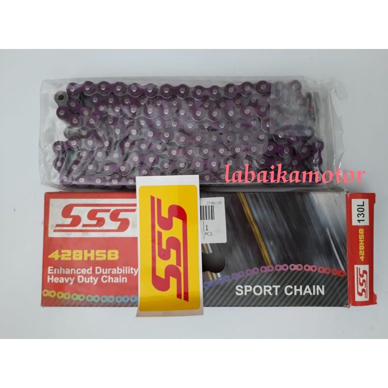 Jual RANTAI SSS 428HSB | RANTAI RACING WARNA TERBAIK | Shopee Indonesia