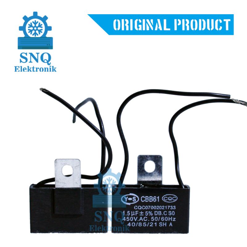 Jual capasitor kipas angin 1,5 mikro / kapasitor kipas angin cosmos 1,5