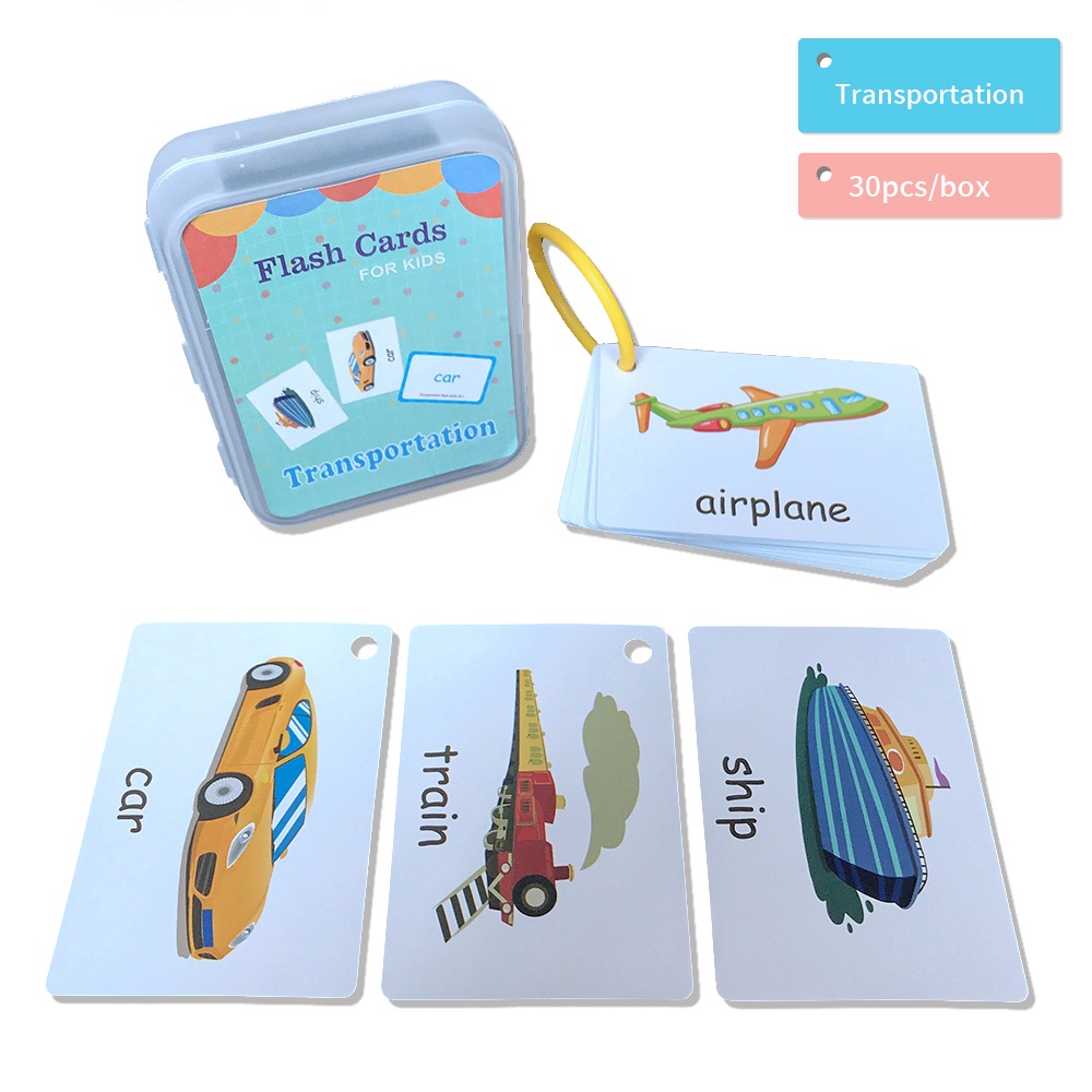 Jual Flash Card Mainan anak Edukasi Kartu Pintar Abjad Hewan Buah ...