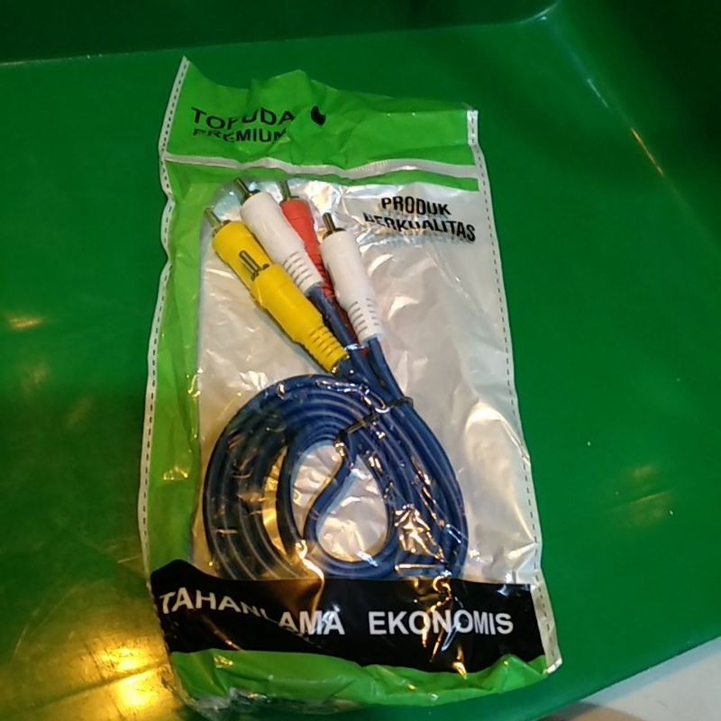Jual KABEL RCA / AUX / AUDIO VIDEO hitam 3R 3R 1.5Y | Shopee Indonesia