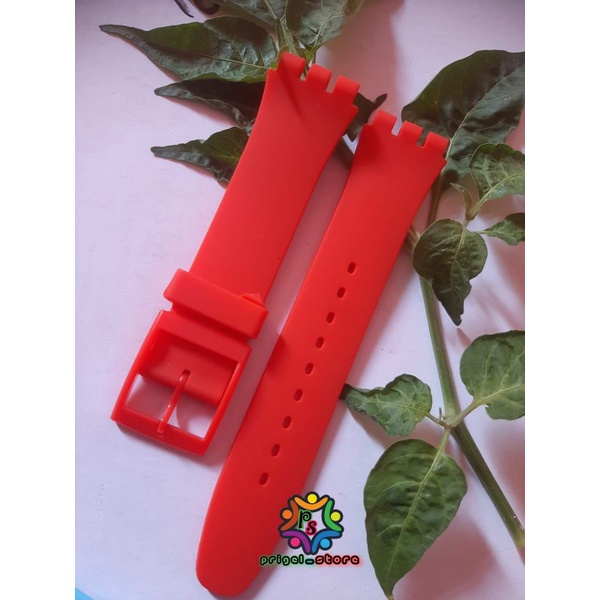 Jual Tali Rubber Jam Tangan Swatch Strap Jam Swatch 17mm 19mm Shopee Indonesia
