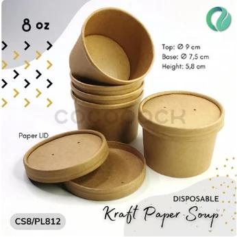 Eco Kraft Paper Bowl (5pcs)