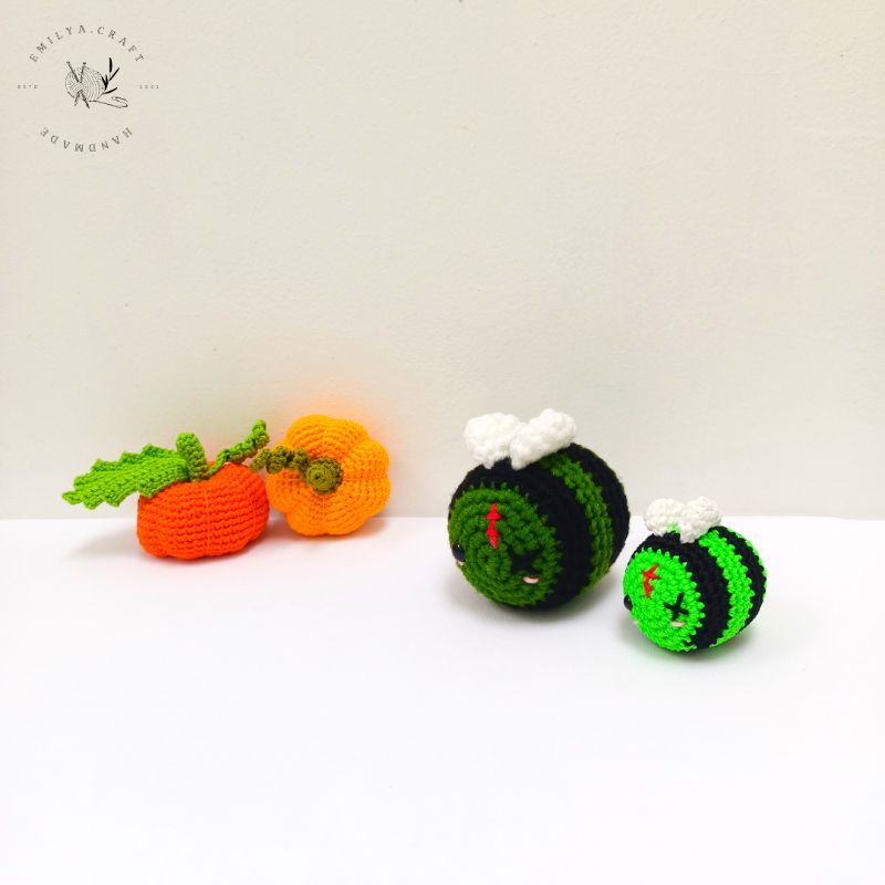 Jual Boneka Rajut Lebah Lucu ( Zombie Bee Amigurumi ) | Shopee Indonesia