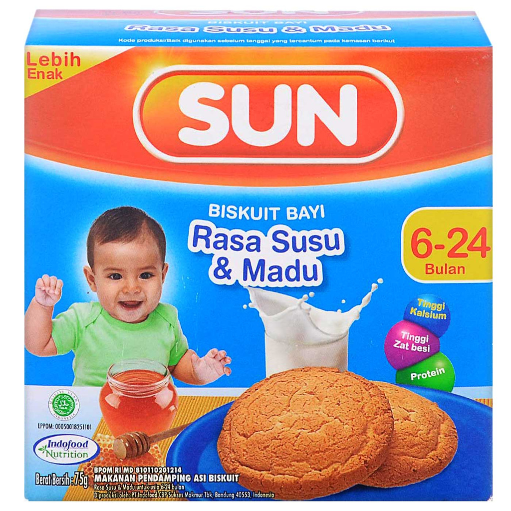 Jual Sun Baby Rusk Susu Madu 75 gr | Shopee Indonesia