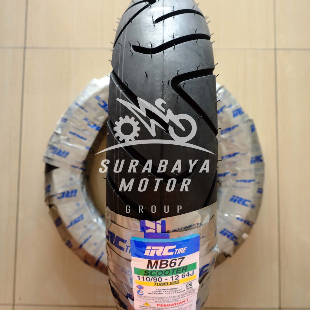 Jual Ban Tubeless IRC 110/90-12 MB67 Scoopy Ring 12 Belakang Matic ...