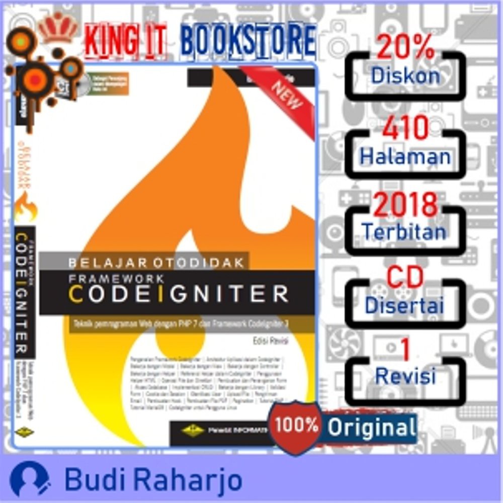 Jual Buku CodeIgniter BELAJAR OTODIDAK FRAMEWORK CODEIGNITER CD ...