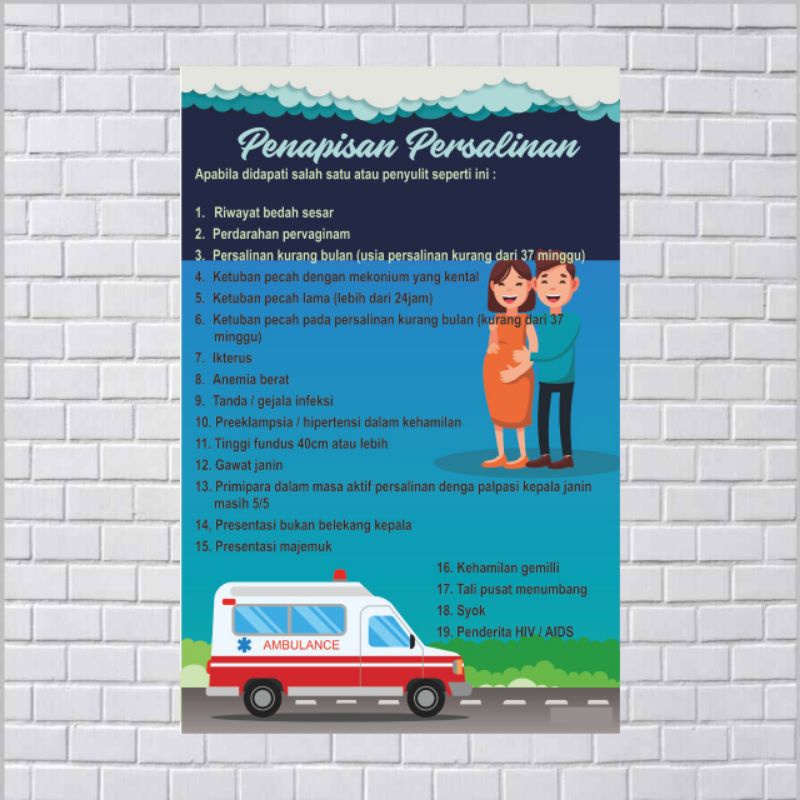 Jual Poster Kebidanan Penapisan Persalinan Shopee Indonesia 2957