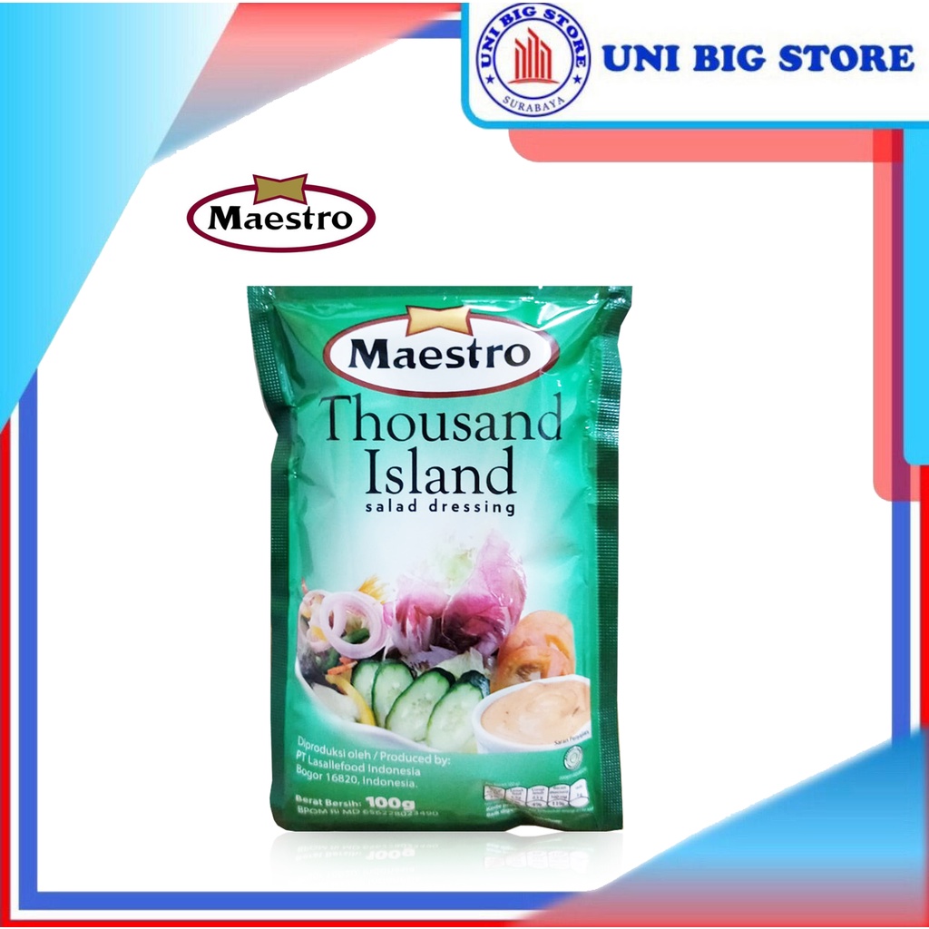 Jual MAESTRO Saus Thousand Island Salad Dressing Sauce 100 gr | Shopee
